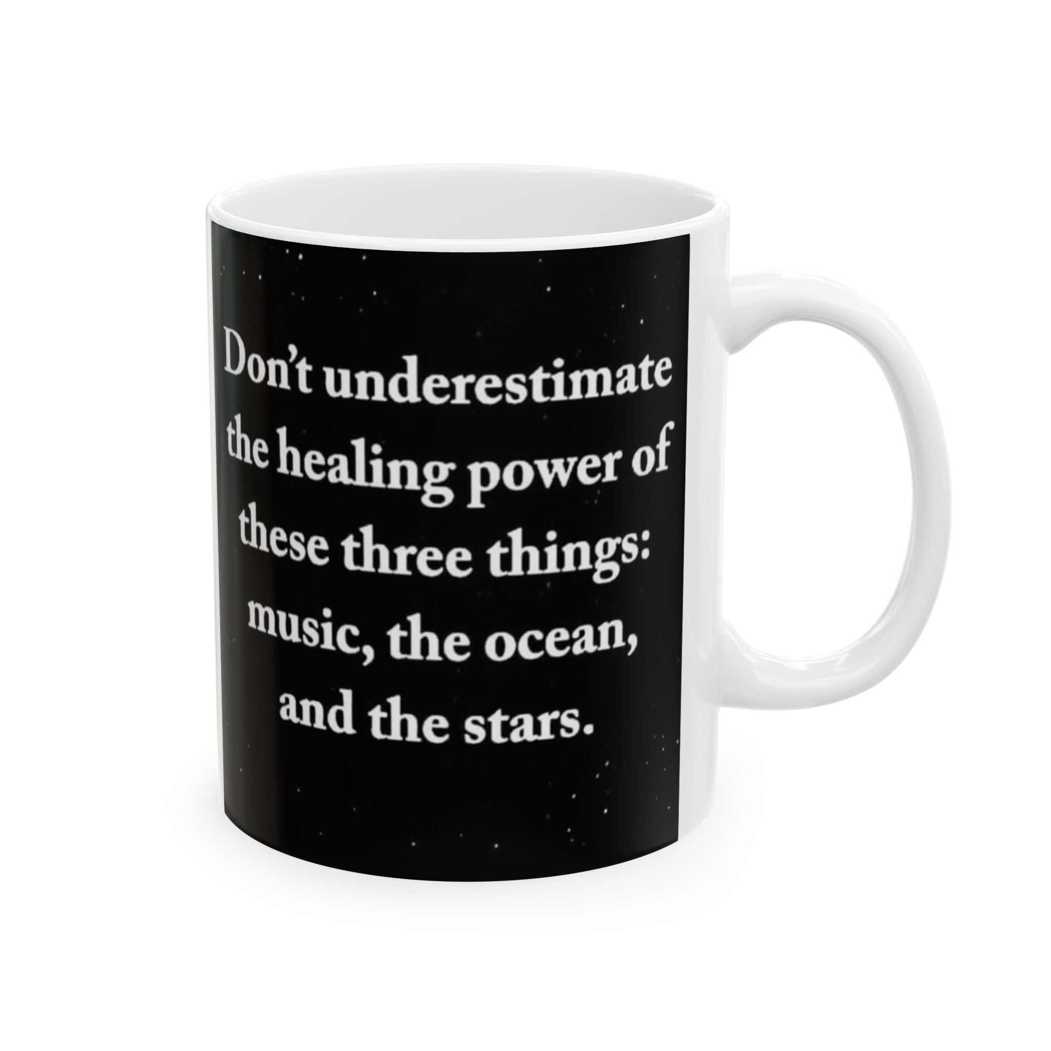 Inspirational Quote Ceramic Mug — "Don't Underestimate the Power of Small Things"