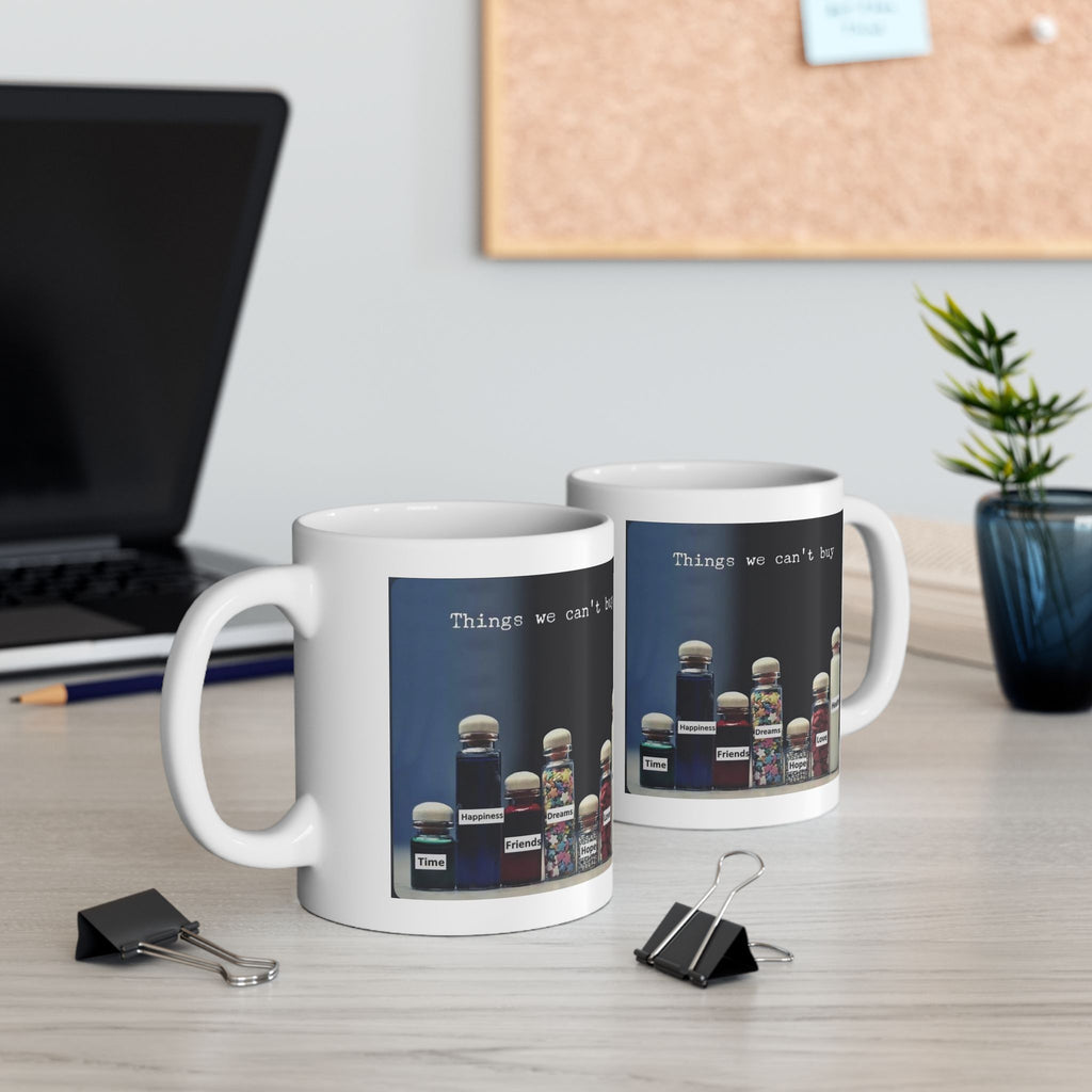 Coffee Mug — "Things to Buy" Cute Bottle Collection Ceramic Mug (11oz/15oz)