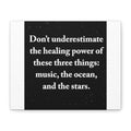 Canvas Wall Art – "Don’t Underestimate the Healing Power: Music, the Ocean, and the Stars"