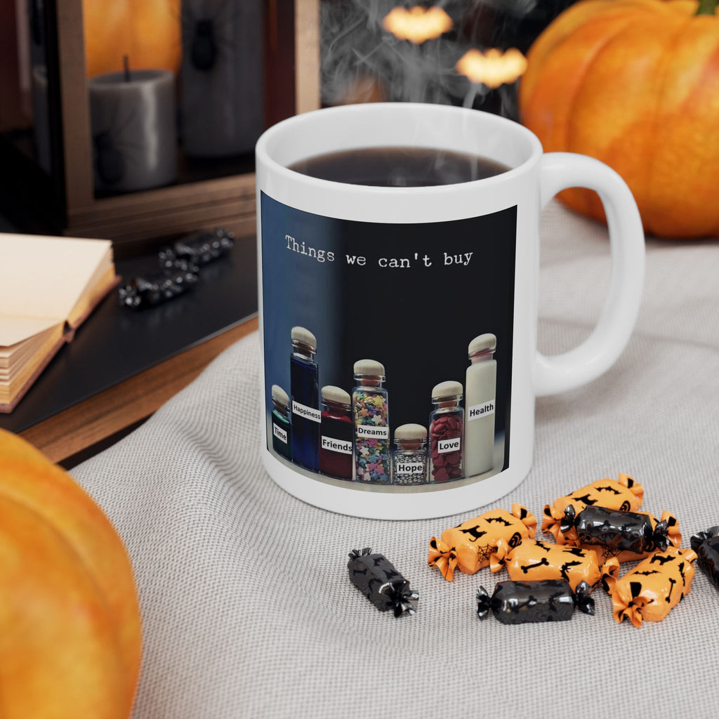 Coffee Mug — "Things to Buy" Cute Bottle Collection Ceramic Mug (11oz/15oz)