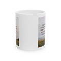 Inspirational Scenic Ceramic Mug — Faith Quote ‘Take Hold and Be Strong’ (11oz/15oz)