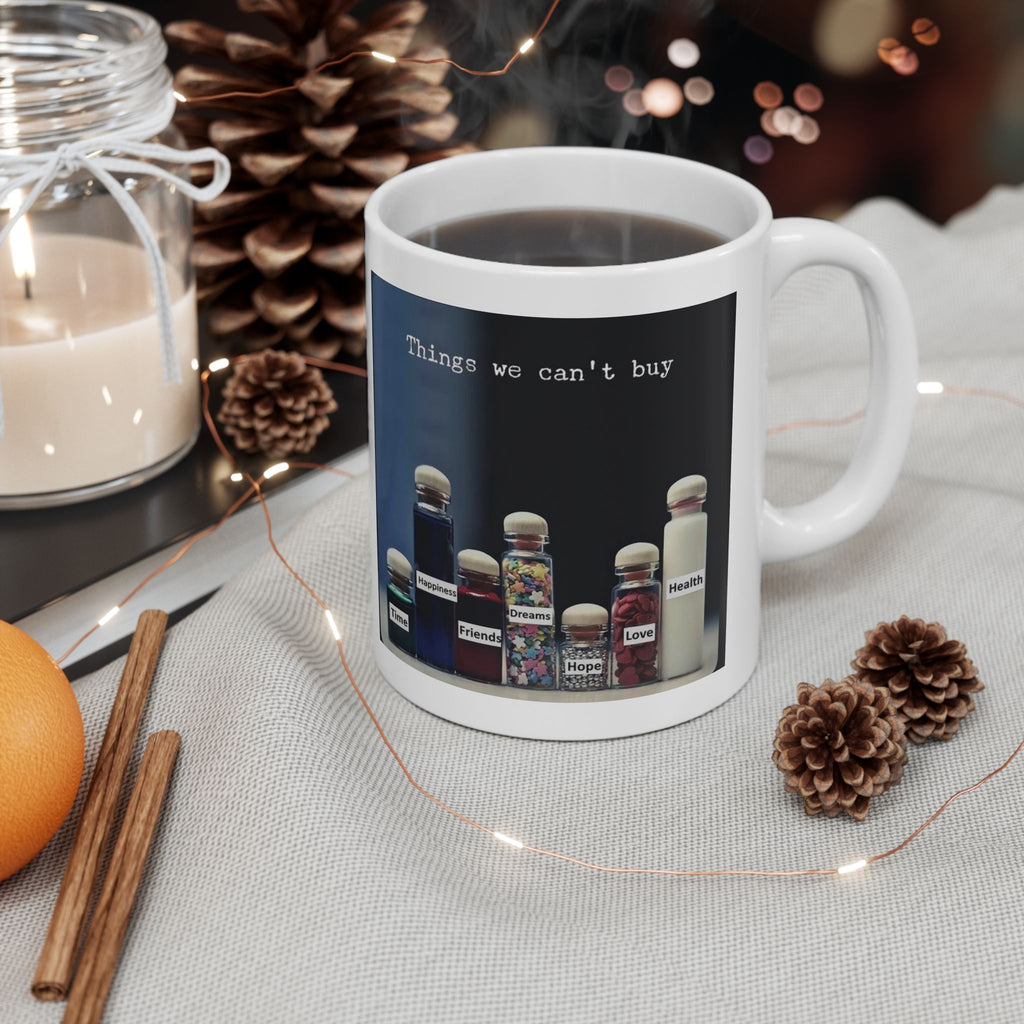 Coffee Mug — "Things to Buy" Cute Bottle Collection Ceramic Mug (11oz/15oz)