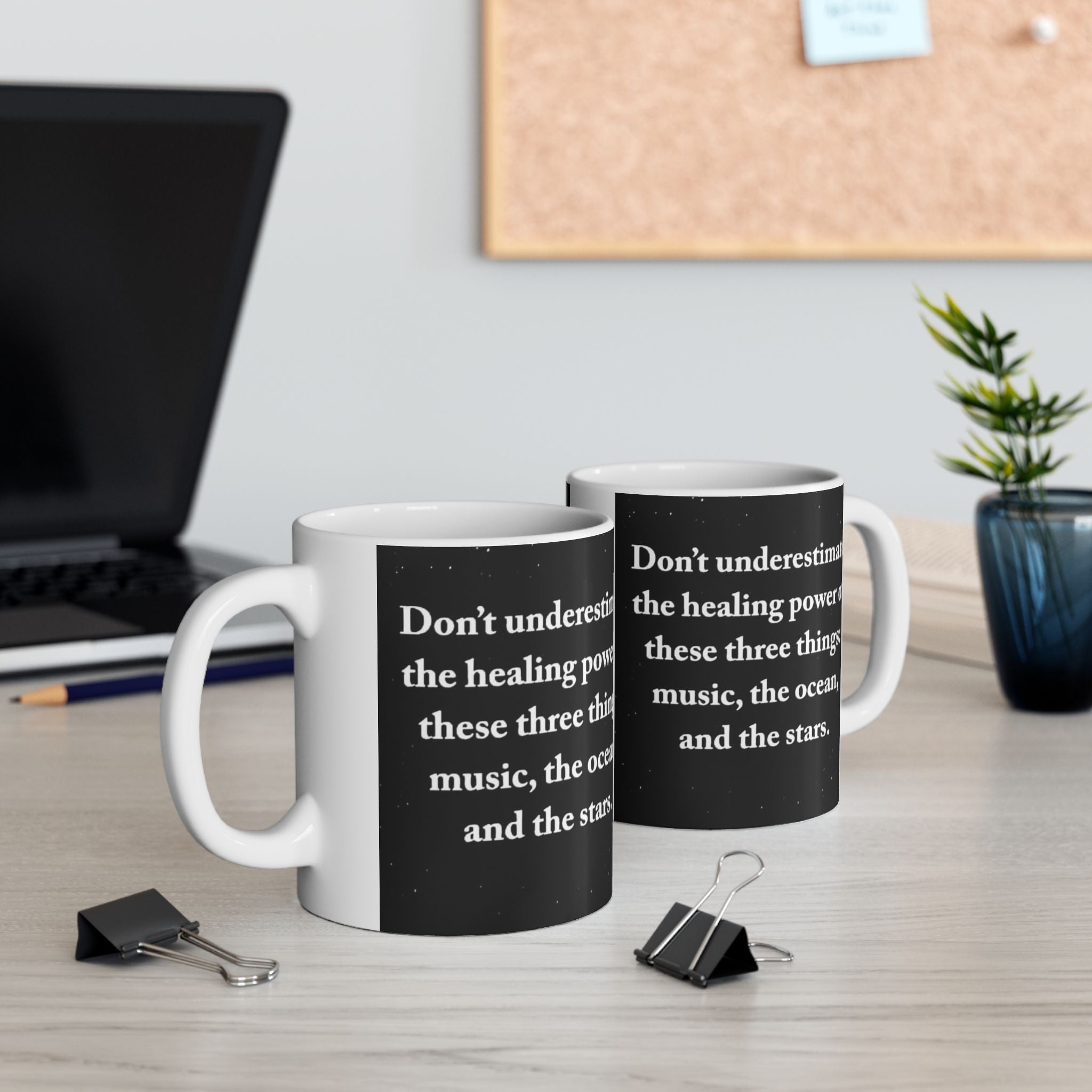 Inspirational Quote Ceramic Mug — "Don't Underestimate the Power of Small Things"