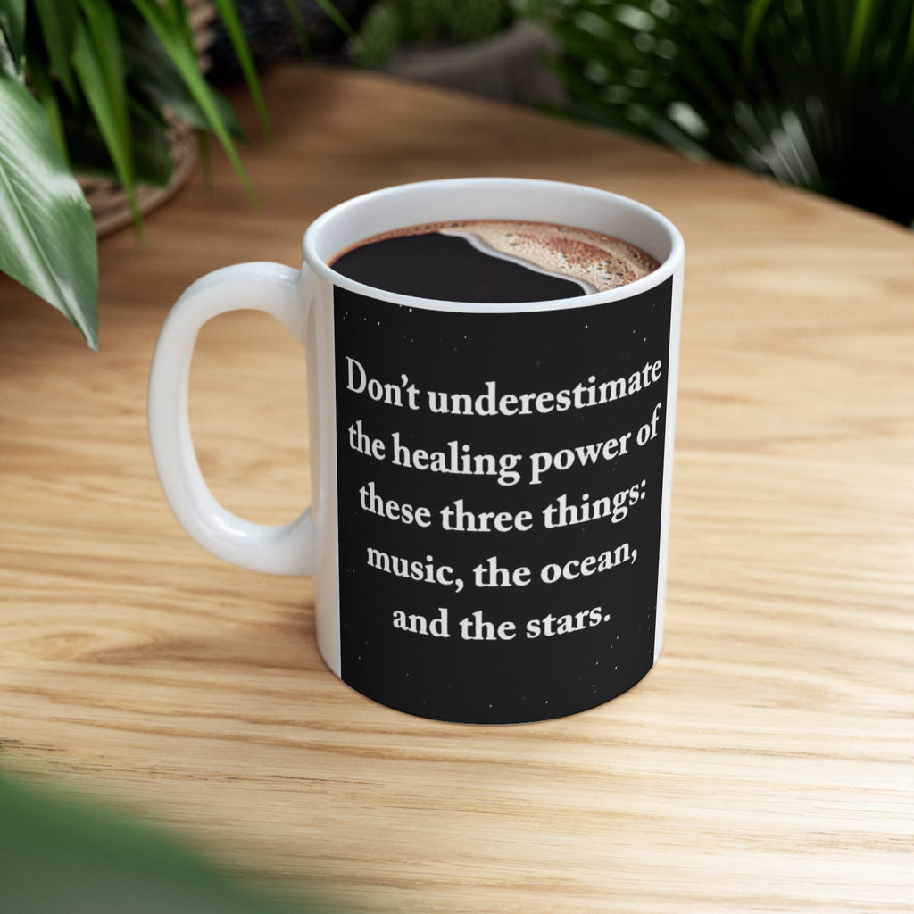 Inspirational Quote Ceramic Mug — "Don't Underestimate the Power of Small Things"
