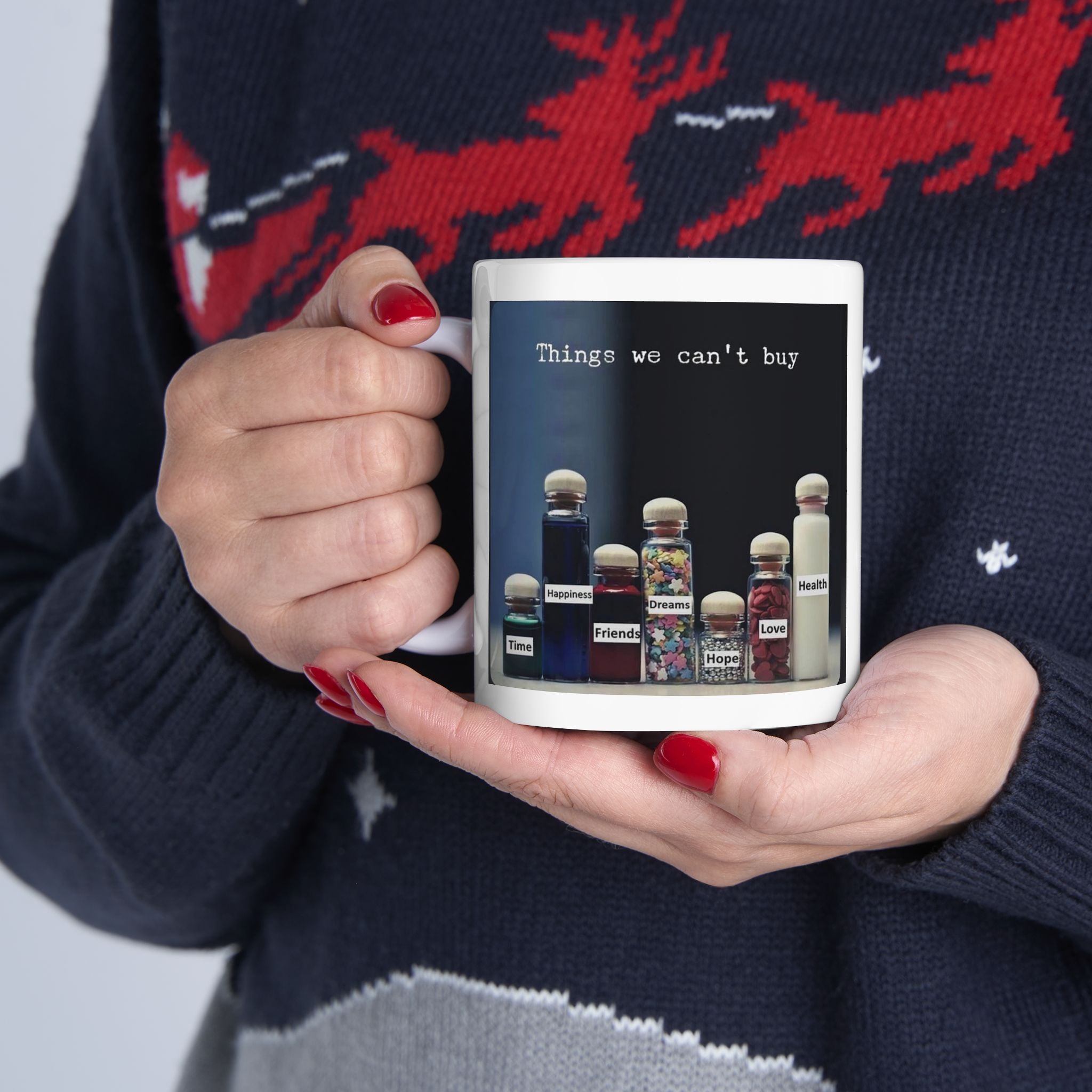 Coffee Mug — "Things to Buy" Cute Bottle Collection Ceramic Mug (11oz/15oz)